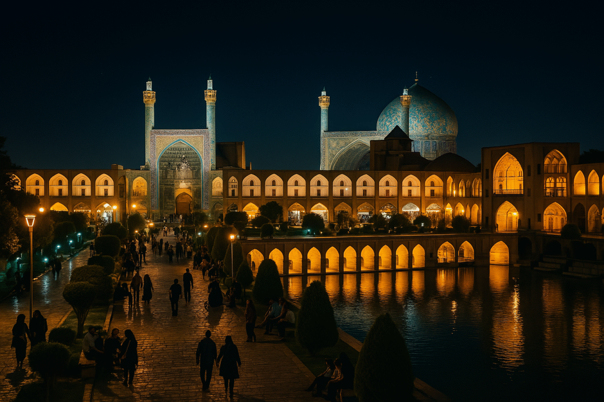 جاهای دیدنی اصفهان در شب